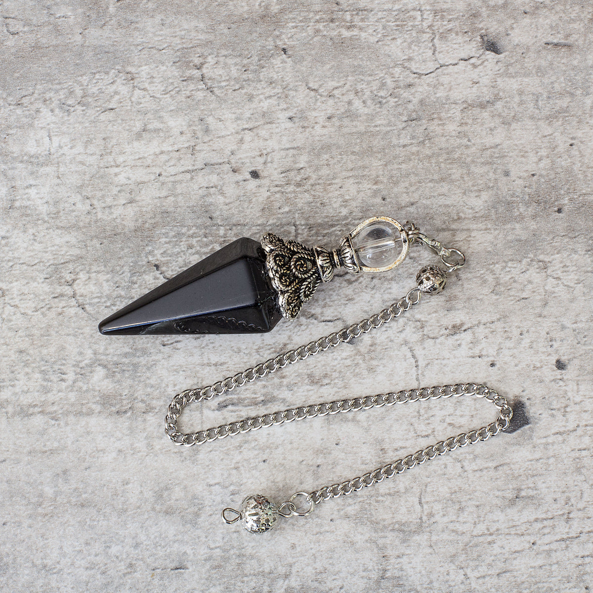 Pendulum - Black Obsidian Mi Chakra