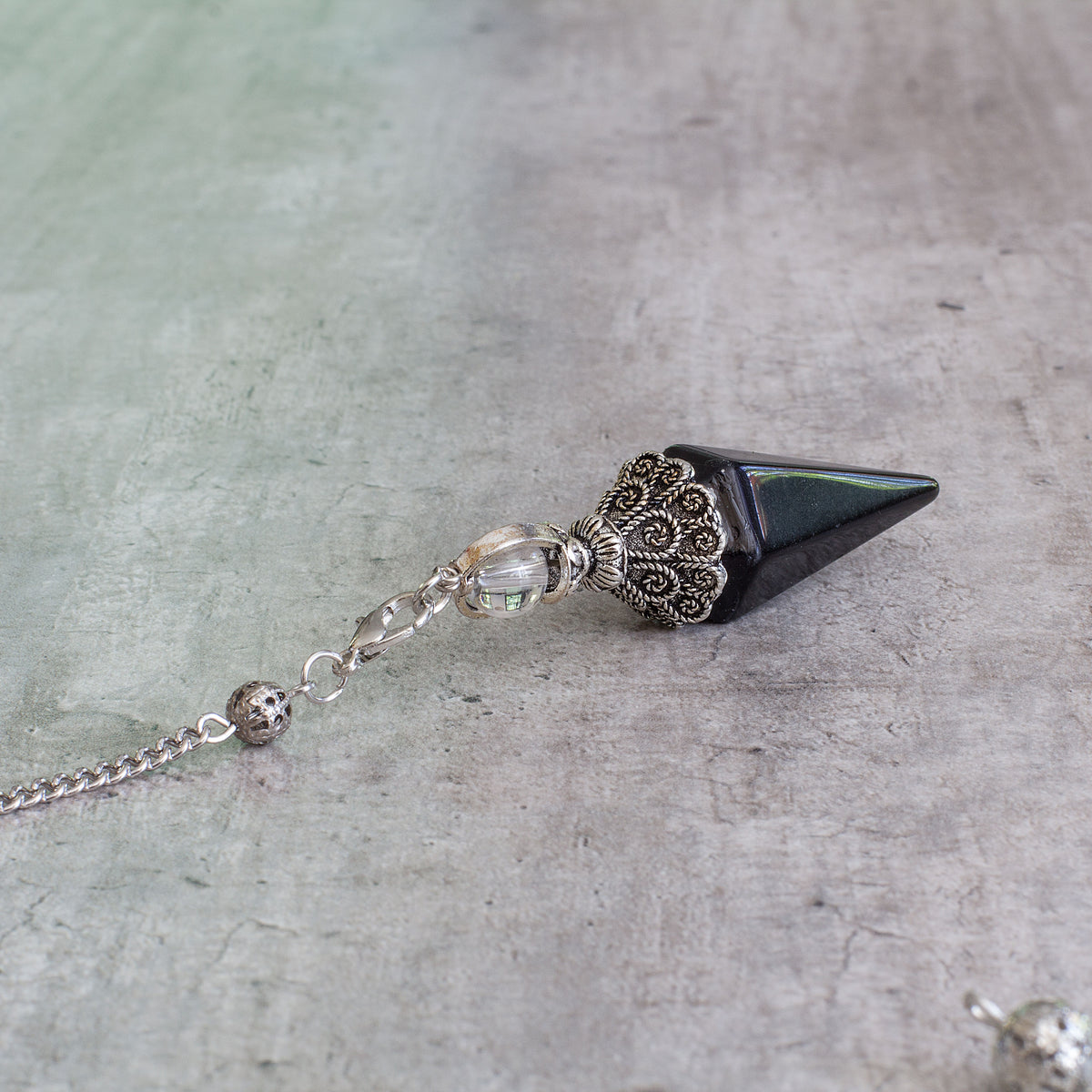 Pendulum - Black Obsidian Mi Chakra
