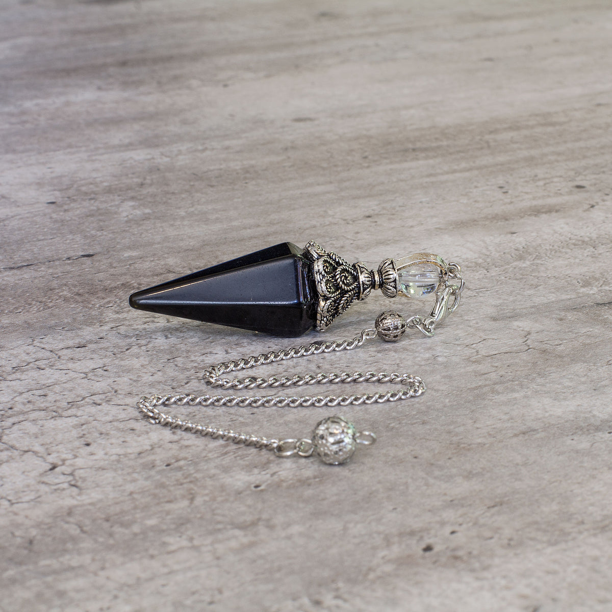 Pendulum - Black Obsidian Mi Chakra