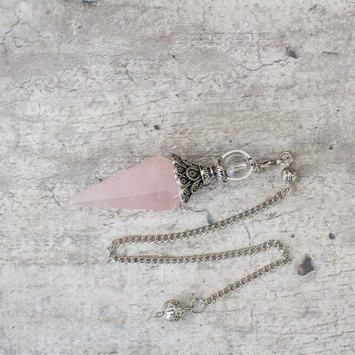 Pendulum - Rose Quartz Mi Chakra