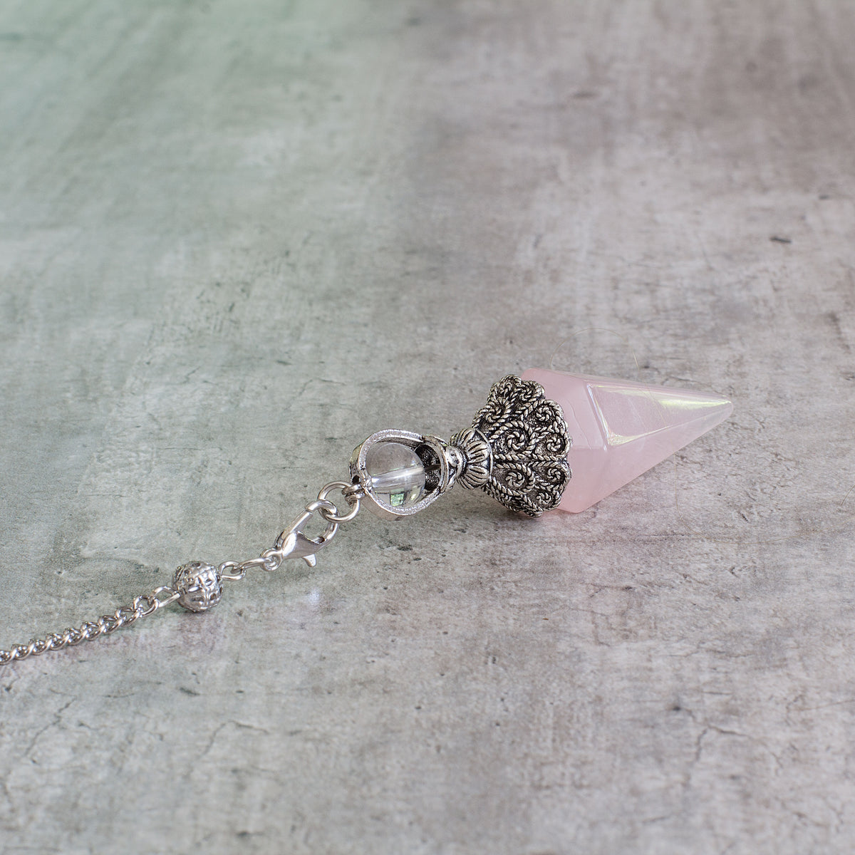 Pendulum - Rose Quartz Mi Chakra