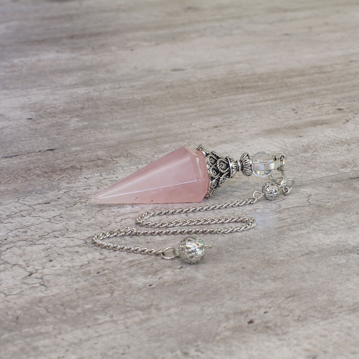 Pendulum - Rose Quartz Mi Chakra
