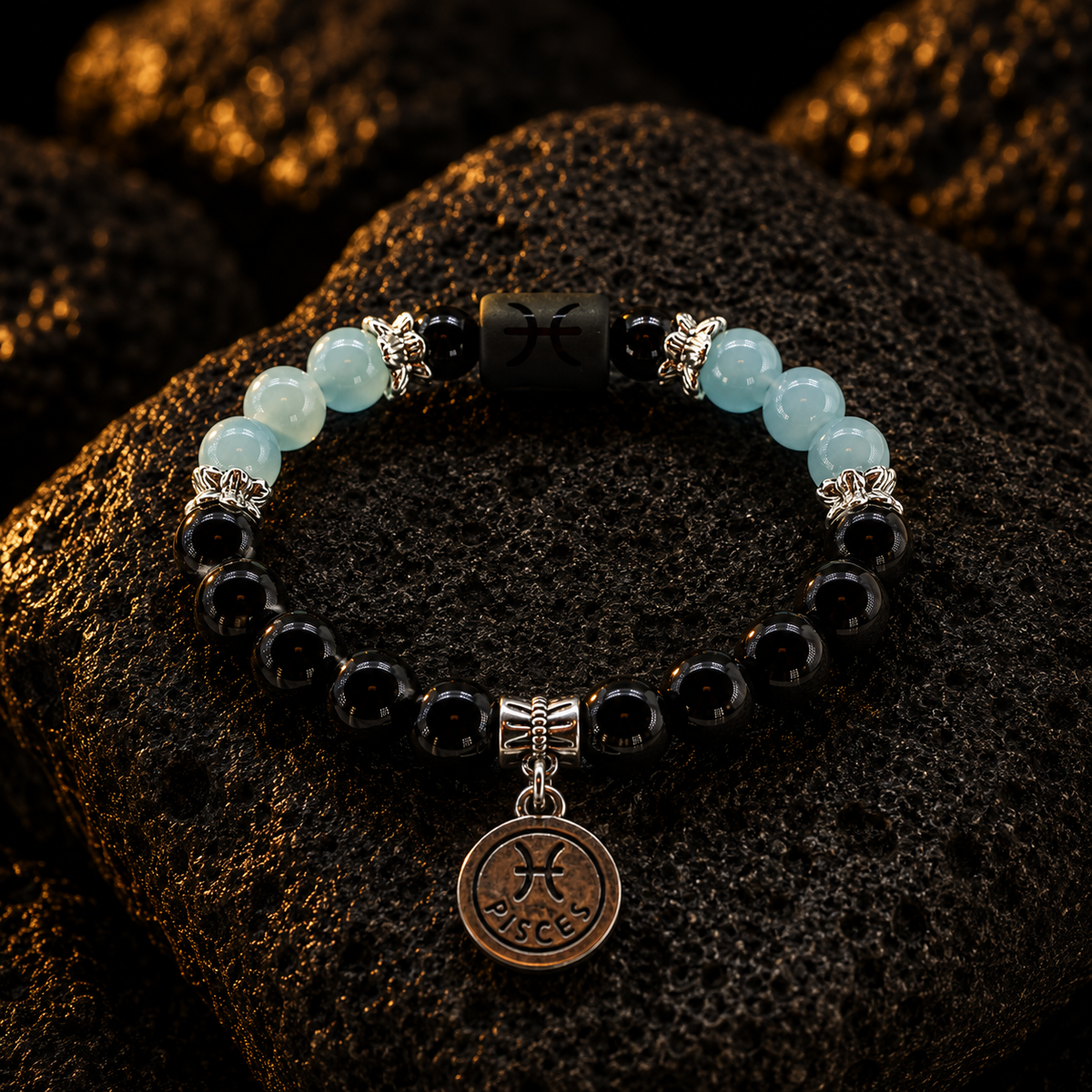 Pisces Zodiac Crystal Bracelet Mi Chakra
