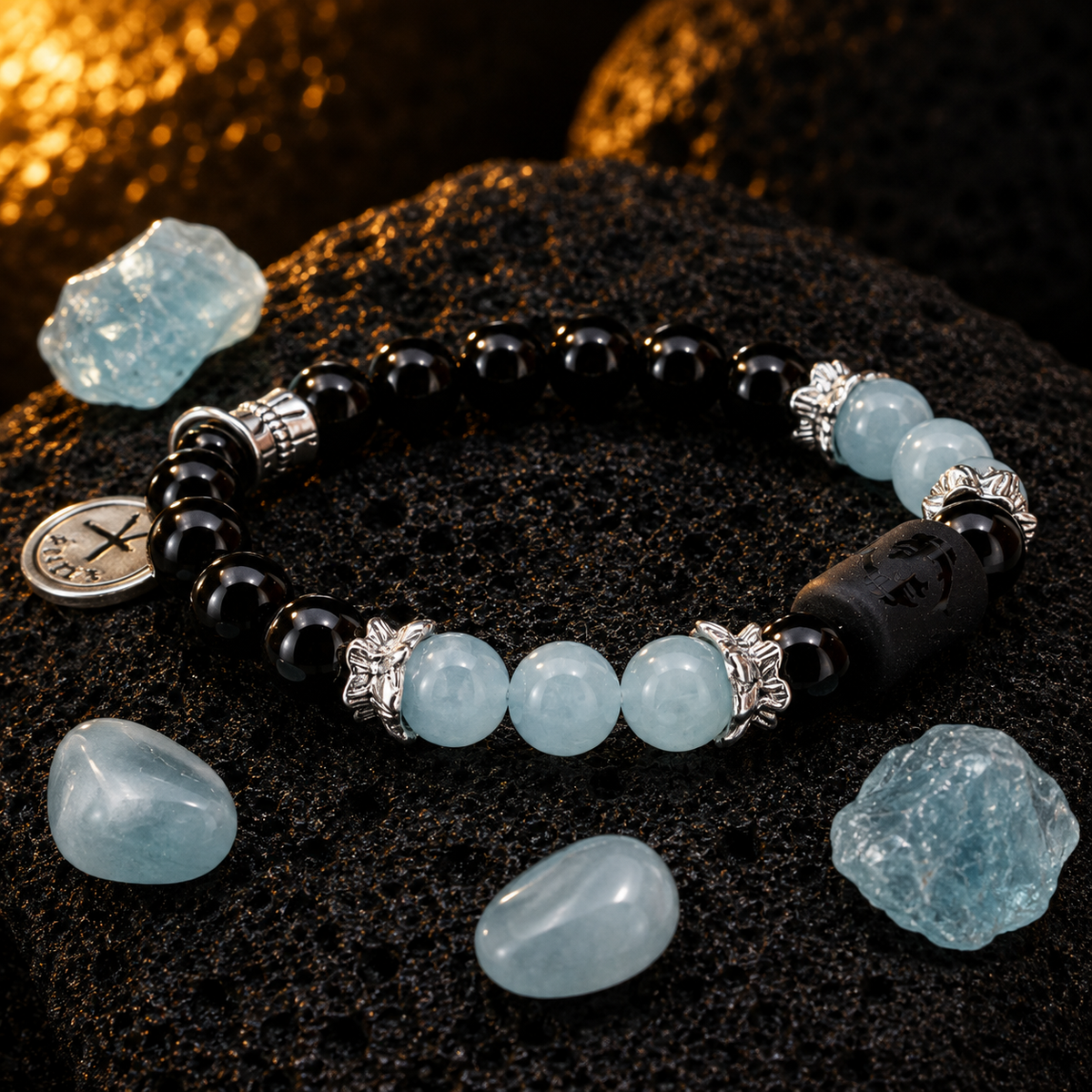 Pisces Zodiac Crystal Bracelet Mi Chakra