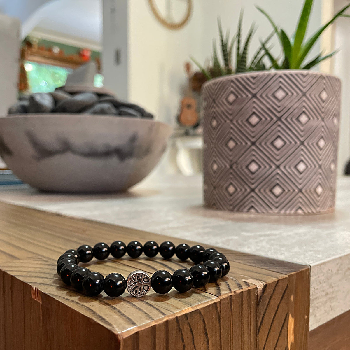 The Power Bracelet - Black Obsidian - Mi Chakra