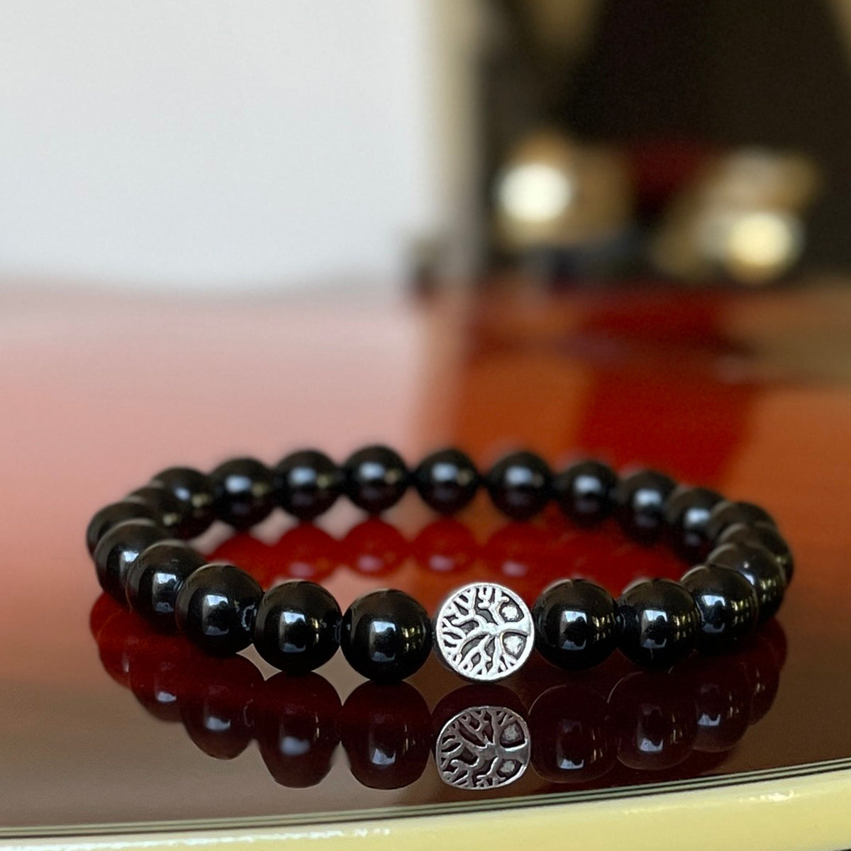 The Power Bracelet - Black Obsidian Mi Chakra