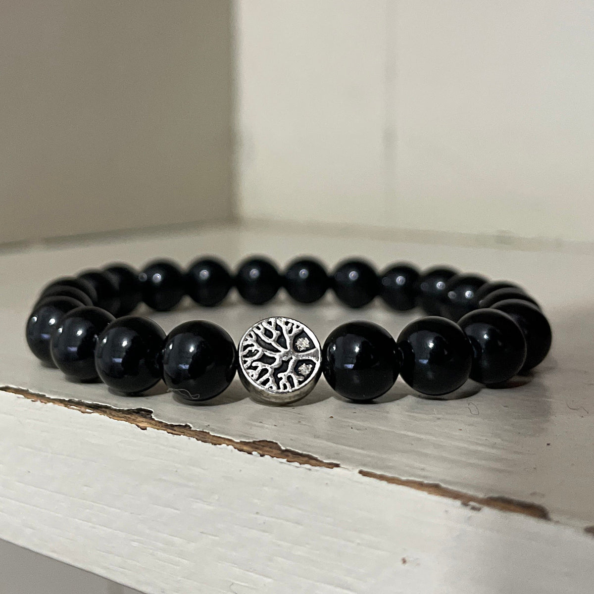 The Power Bracelet - Black Obsidian Mi Chakra
