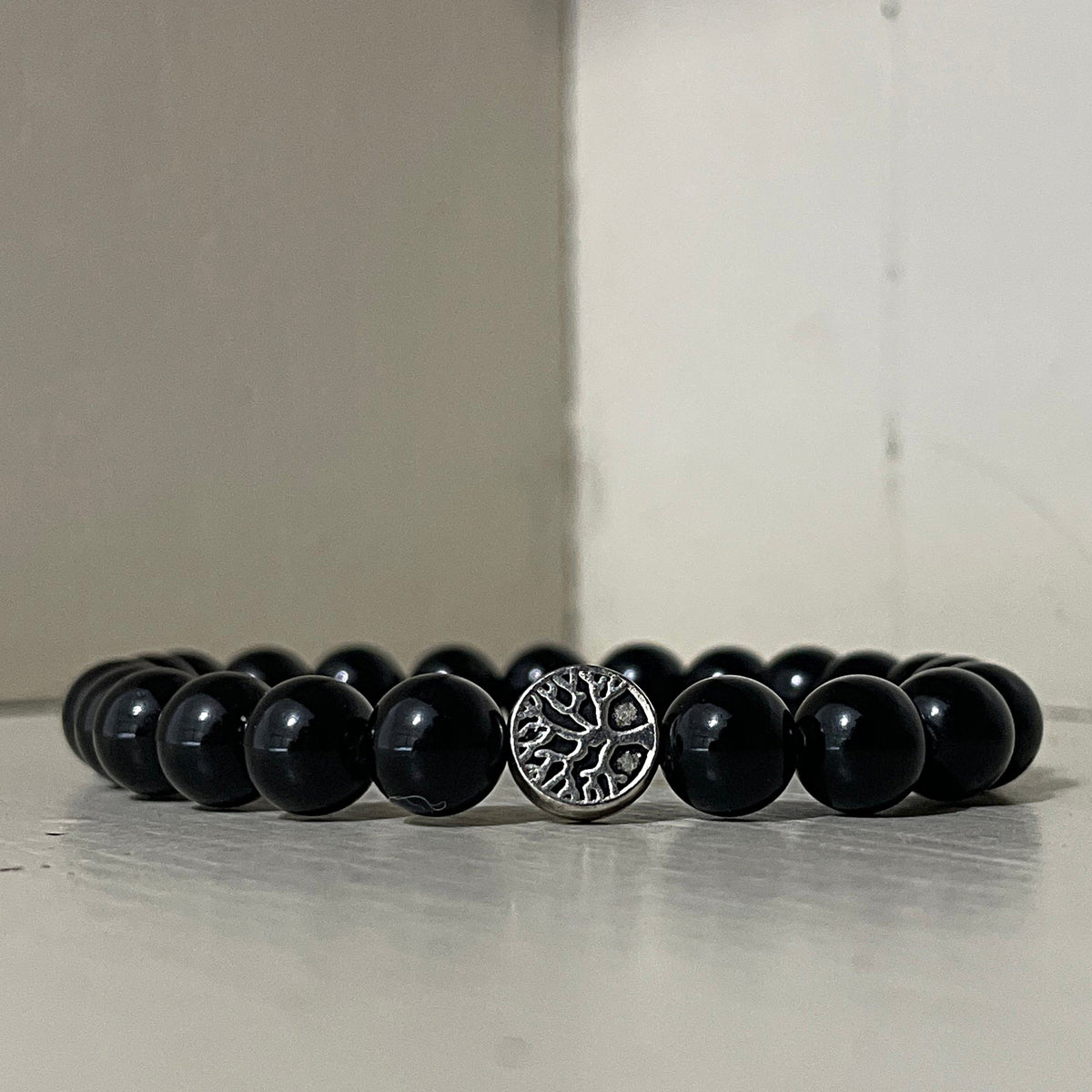 The Power Bracelet - Black Obsidian Mi Chakra