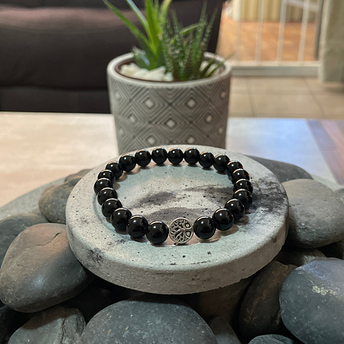 The Power Bracelet - Black Obsidian Mi Chakra