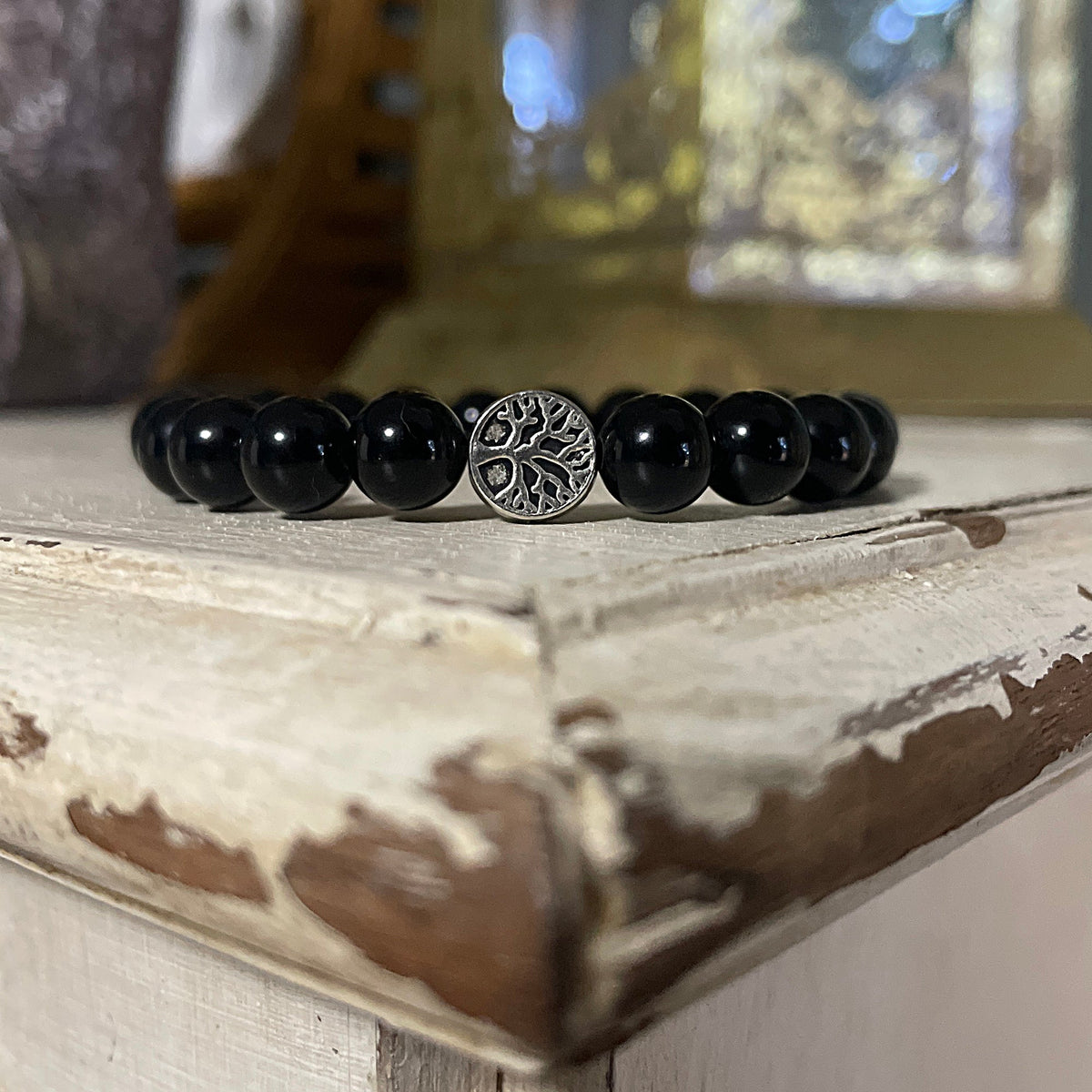 The Power Bracelet - Black Obsidian Mi Chakra