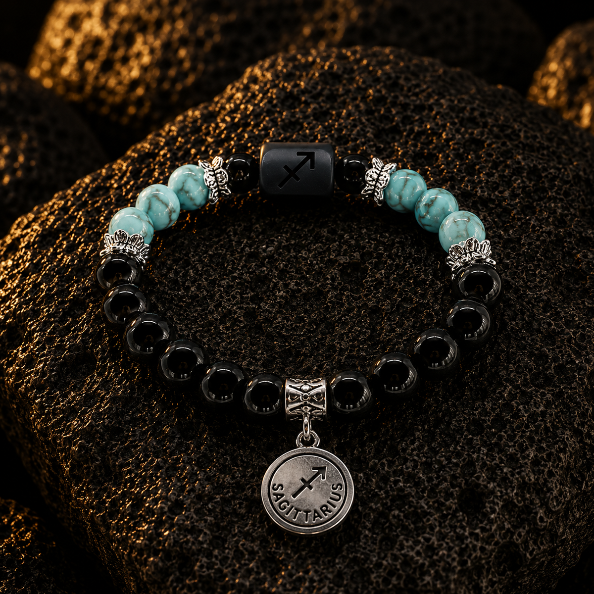 Sagitarrius Zodiac Crystal Bracelet Mi Chakra
