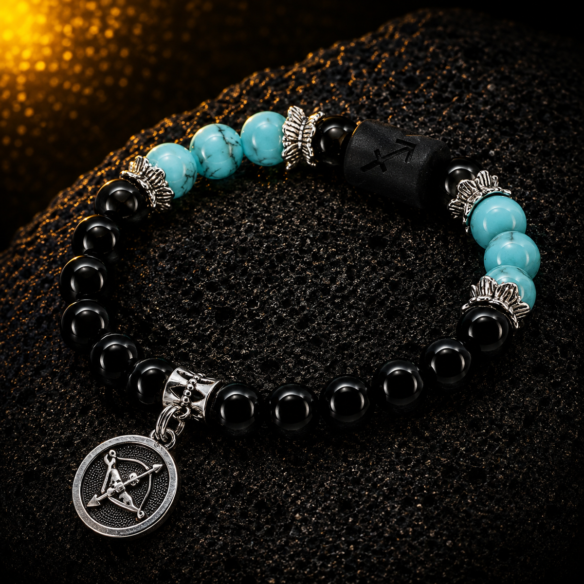 Sagitarrius Zodiac Crystal Bracelet Mi Chakra