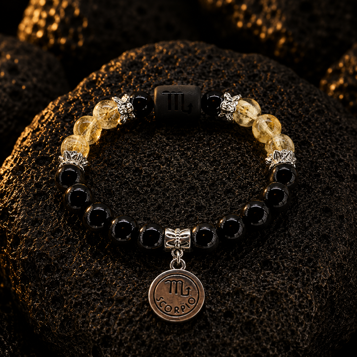 Scorpio Zodiac Crystal Bracelet Mi Chakra