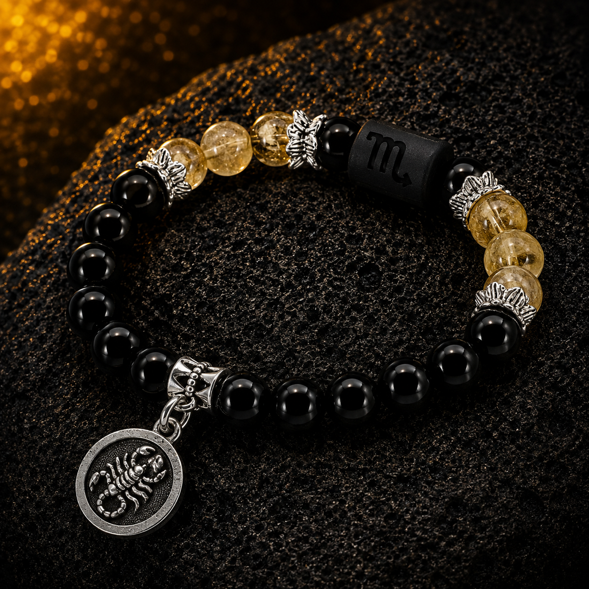 Scorpio Zodiac Crystal Bracelet Mi Chakra