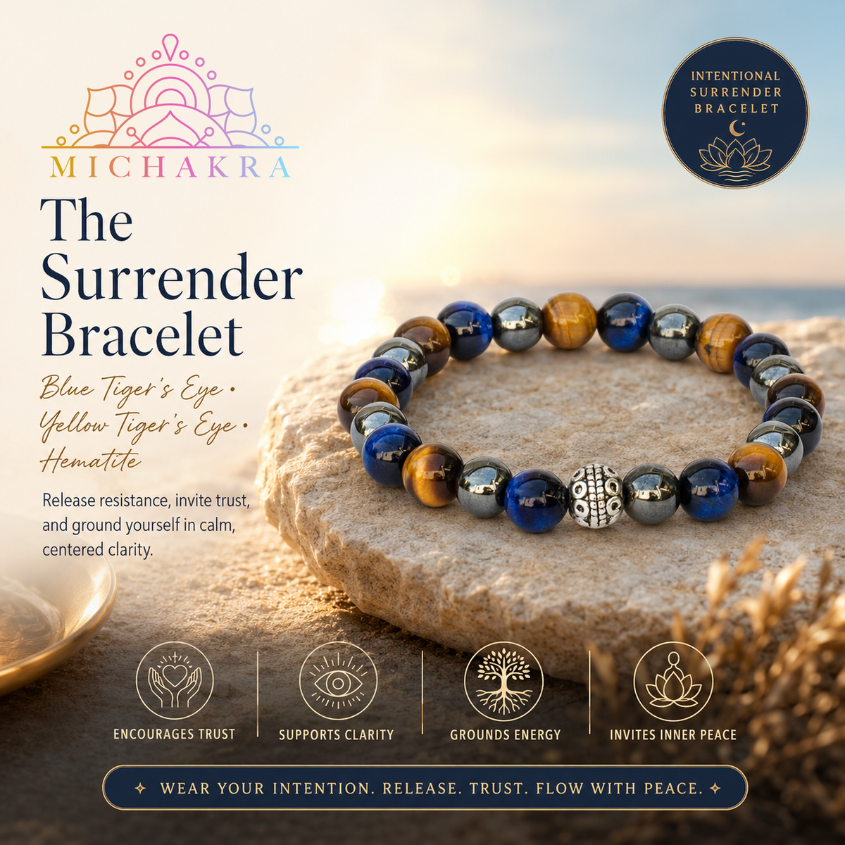 The Surrender Bracelet Mi Chakra