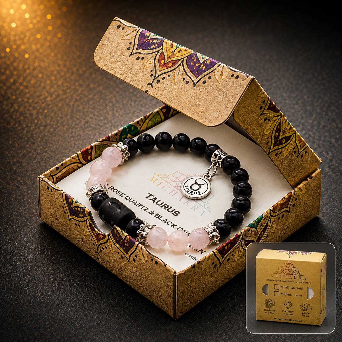 Taurus Zodiac Crystal Bracelet Mi Chakra