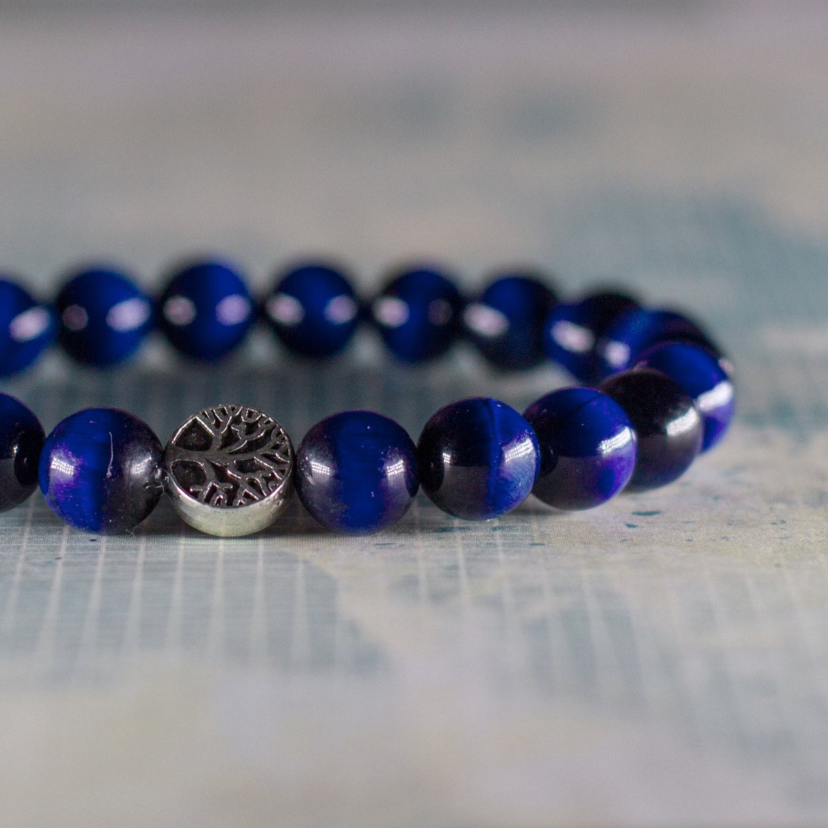 The Abundance Bracelet - Blue Tigers Eye Mi Chakra