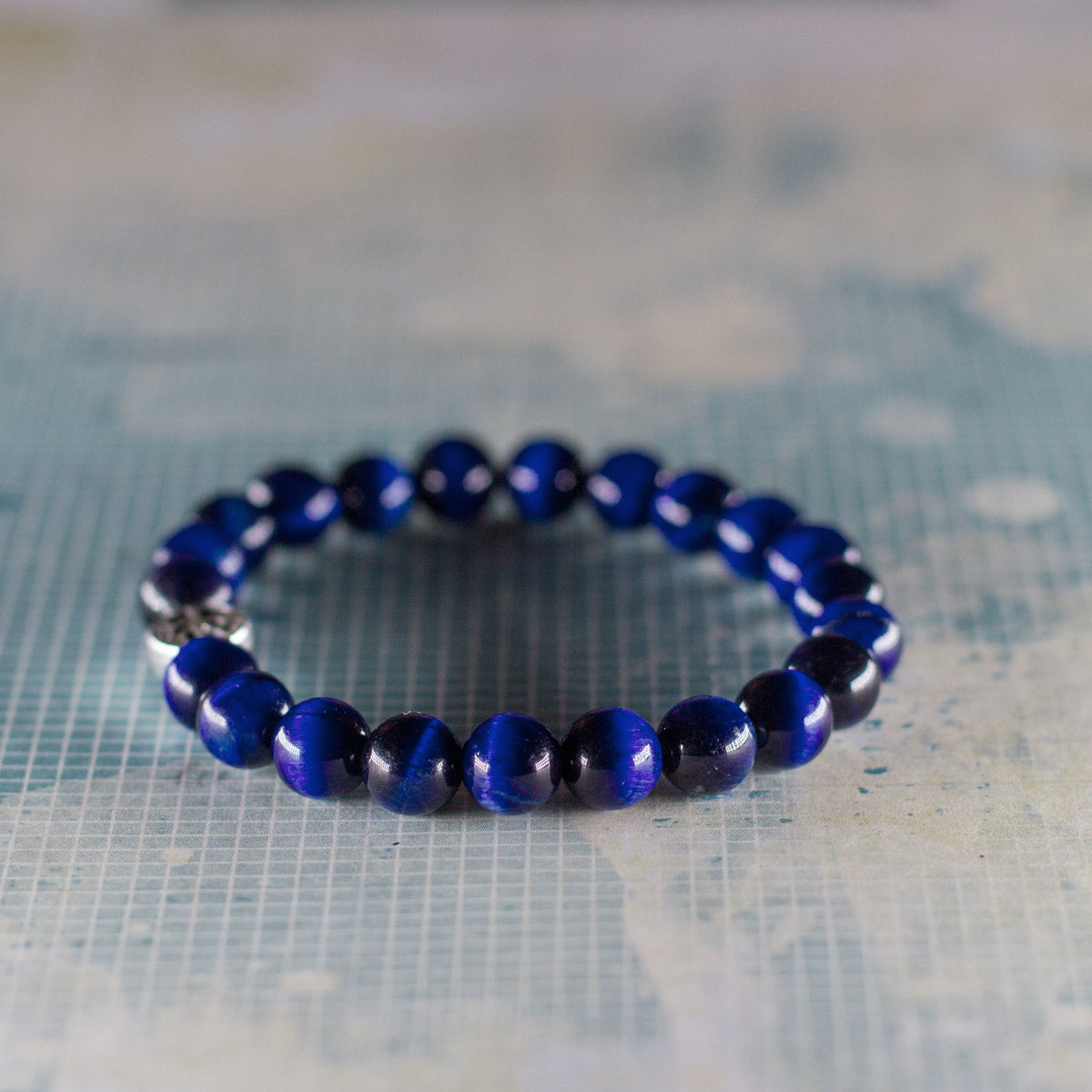The Abundance Bracelet - Blue Tigers Eye Mi Chakra