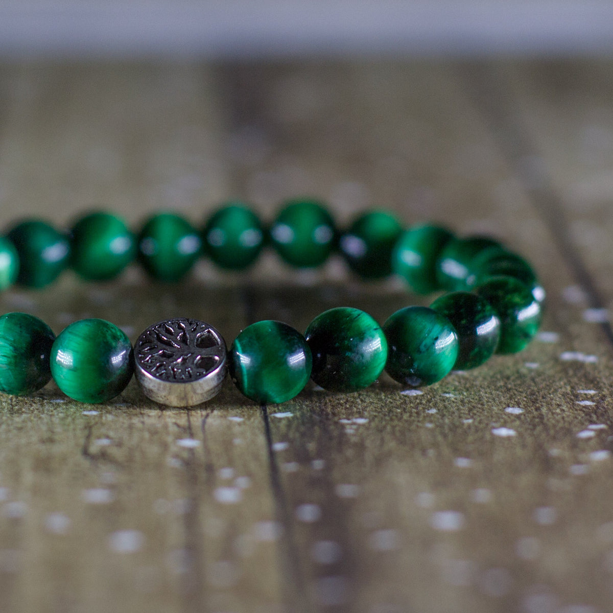 The Abundance Bracelet - Green Tigers Eye Mi Chakra