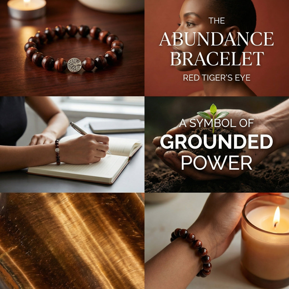 The Abundance Bracelet - Red Tigers Eye Mi Chakra