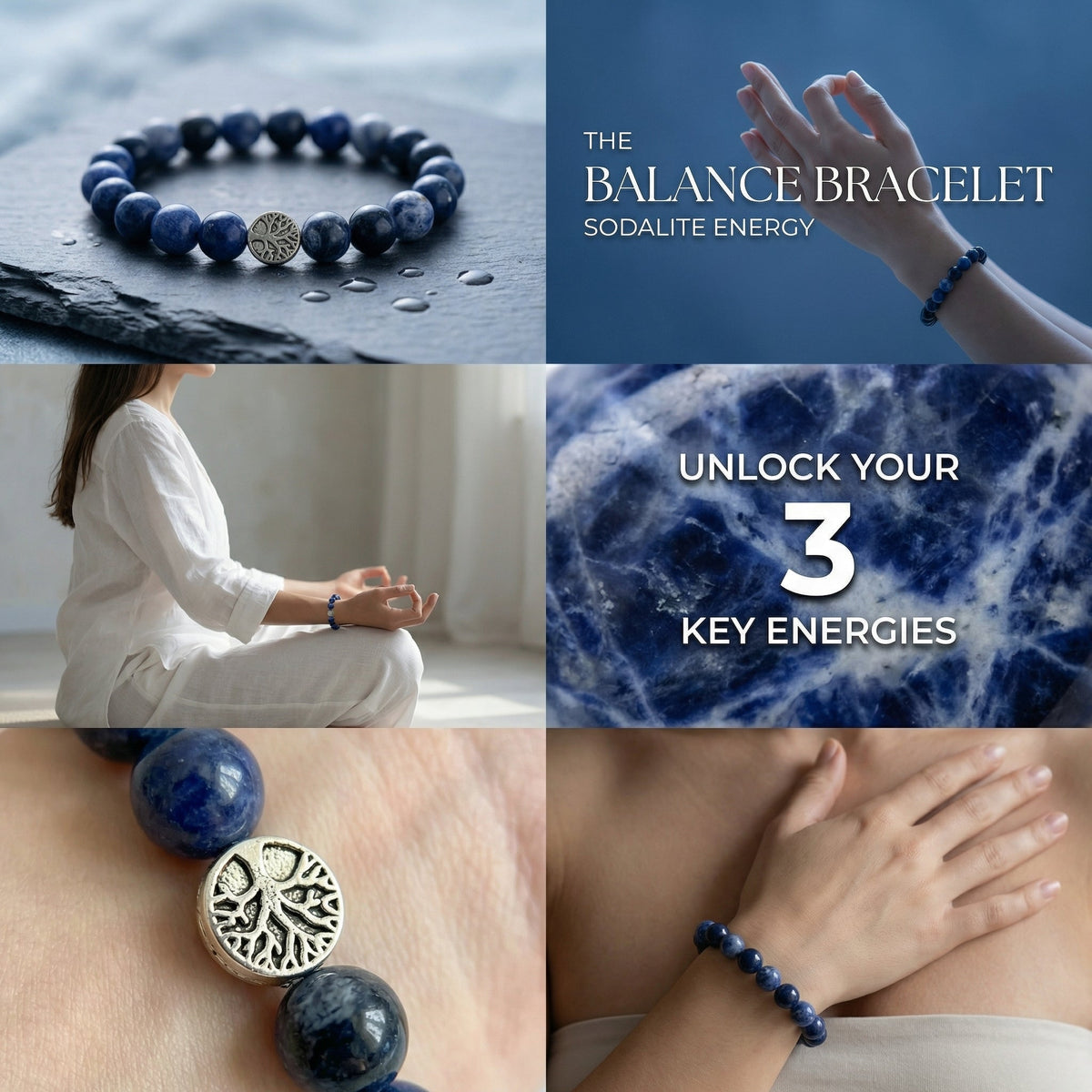 The Balance Bracelet - Sodalite Mi Chakra