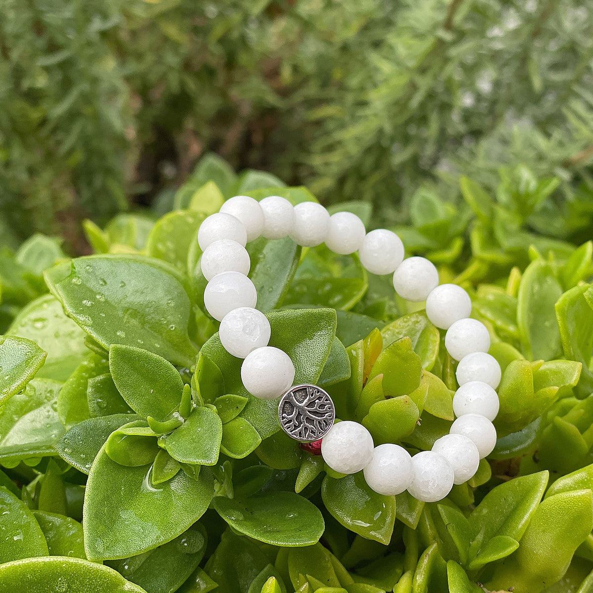 The Calming Bracelet - White Jade Mi Chakra