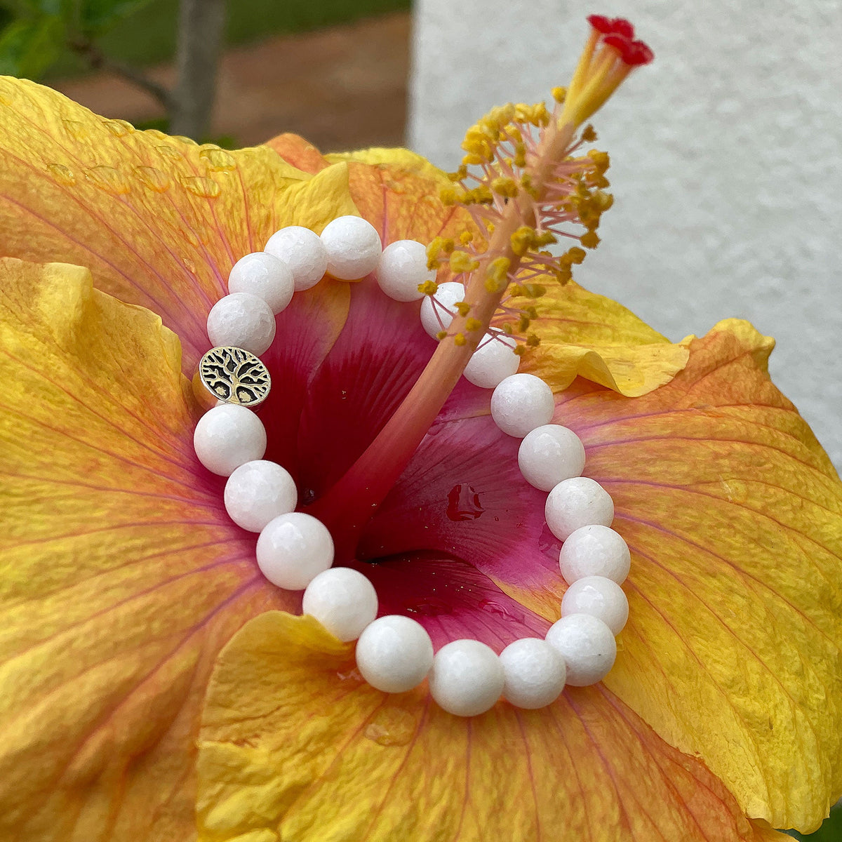 The Calming Bracelet - White Jade Mi Chakra
