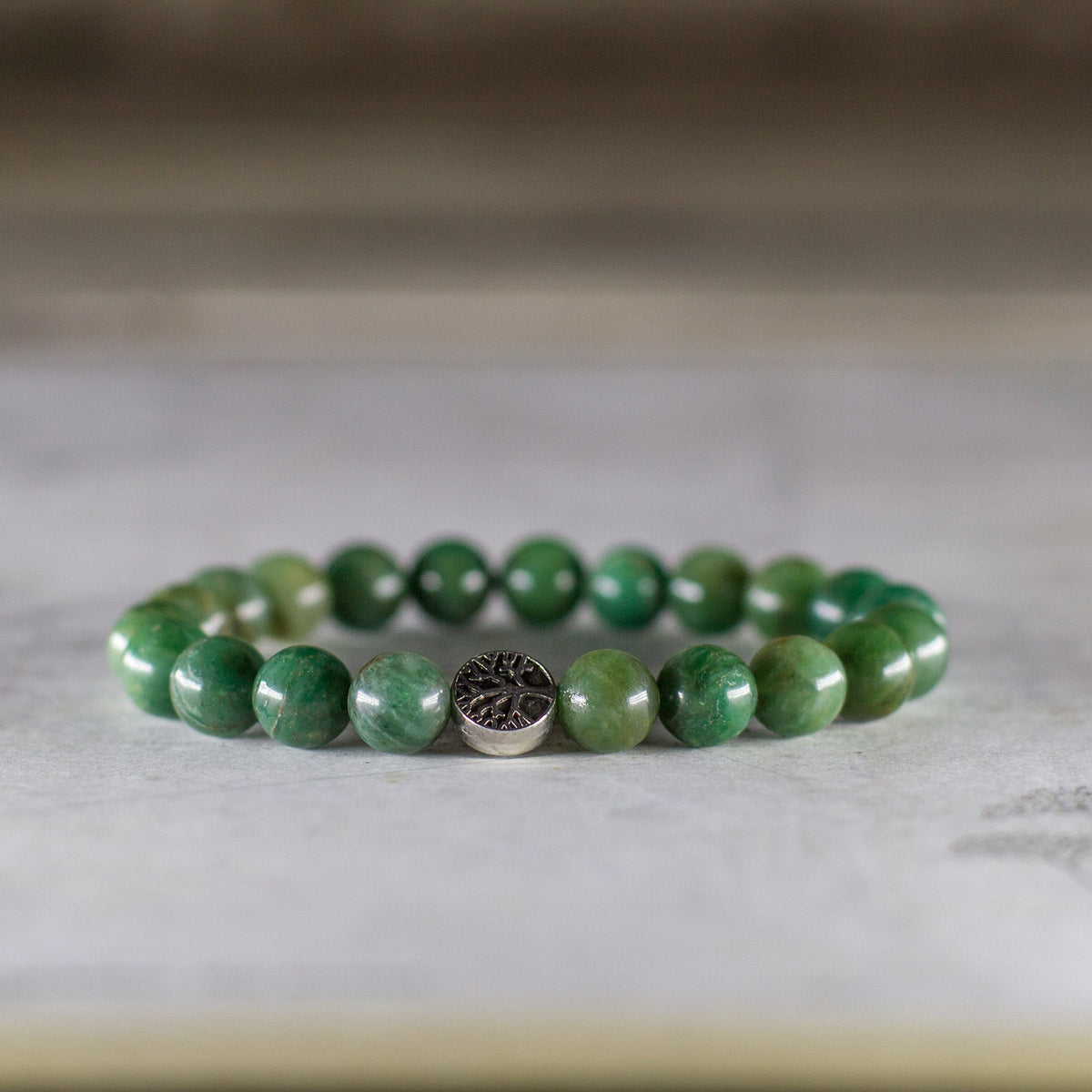 The Calming Bracelet -Green Jade Mi Chakra