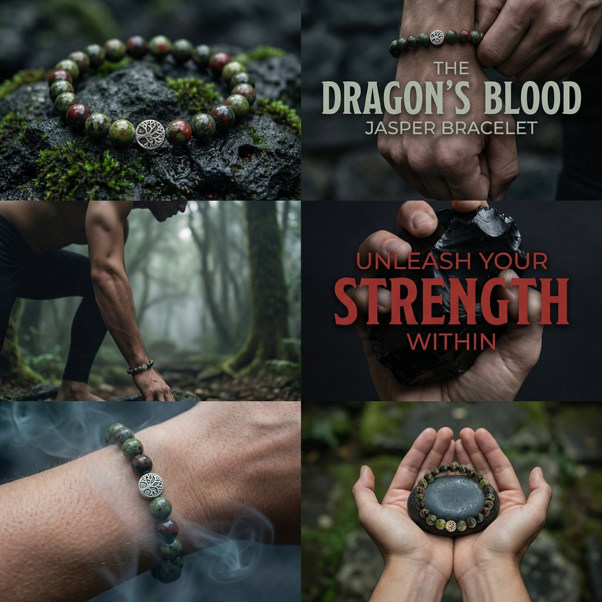 The Dragon Bracelet - Dragons Blood Jasper Mi Chakra