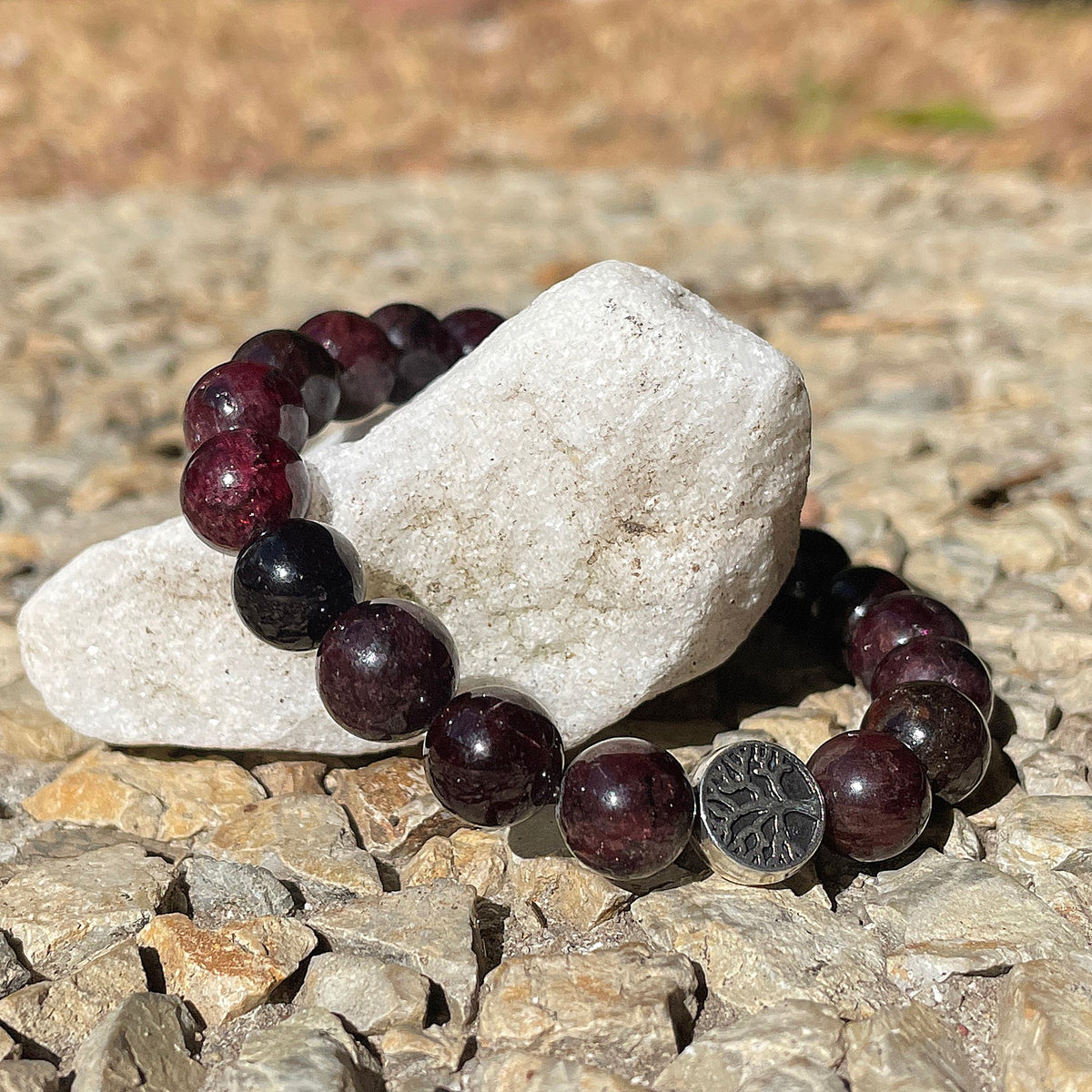 The Fire Bracelet - Red Garnet Mi Chakra