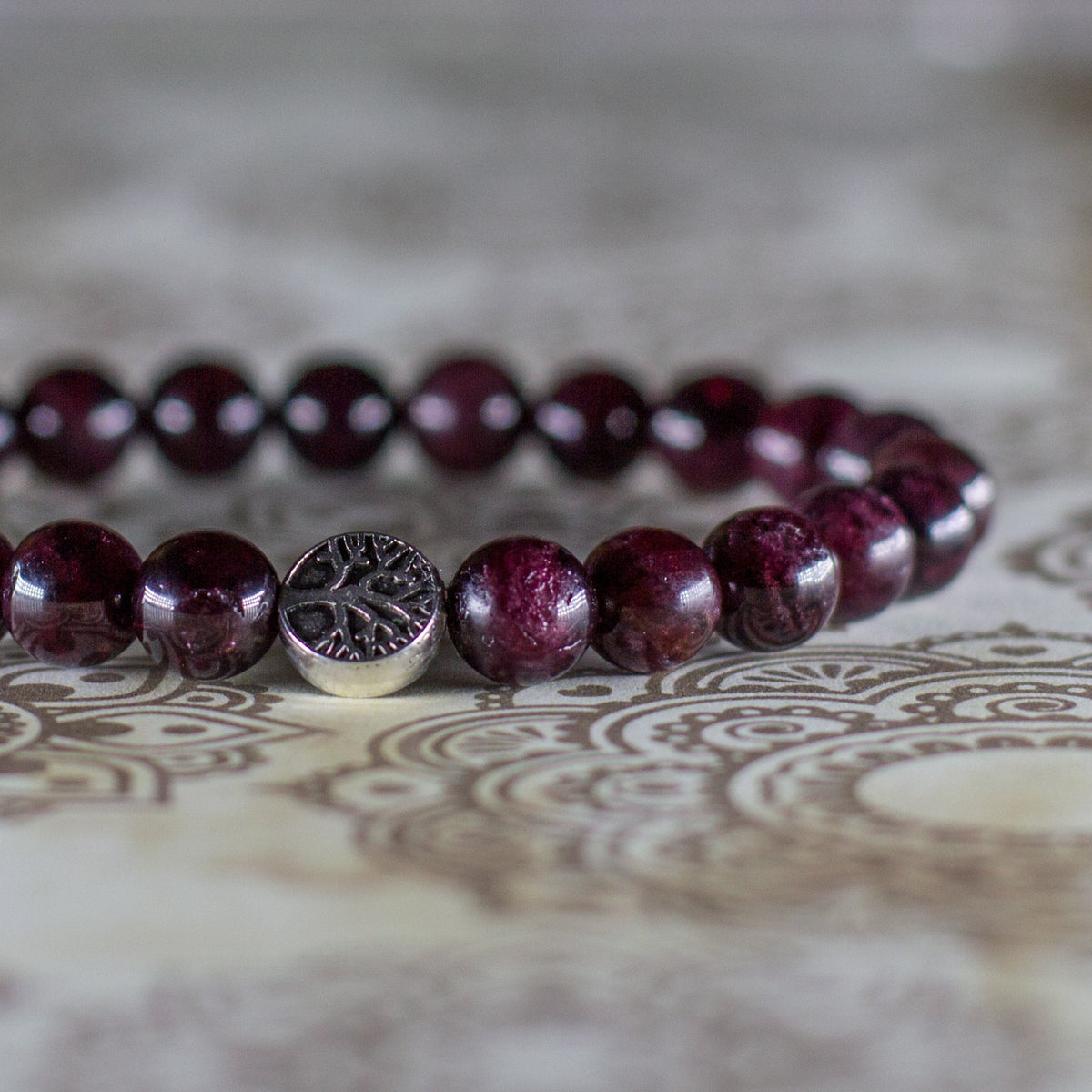 The Fire Bracelet - Red Garnet Mi Chakra