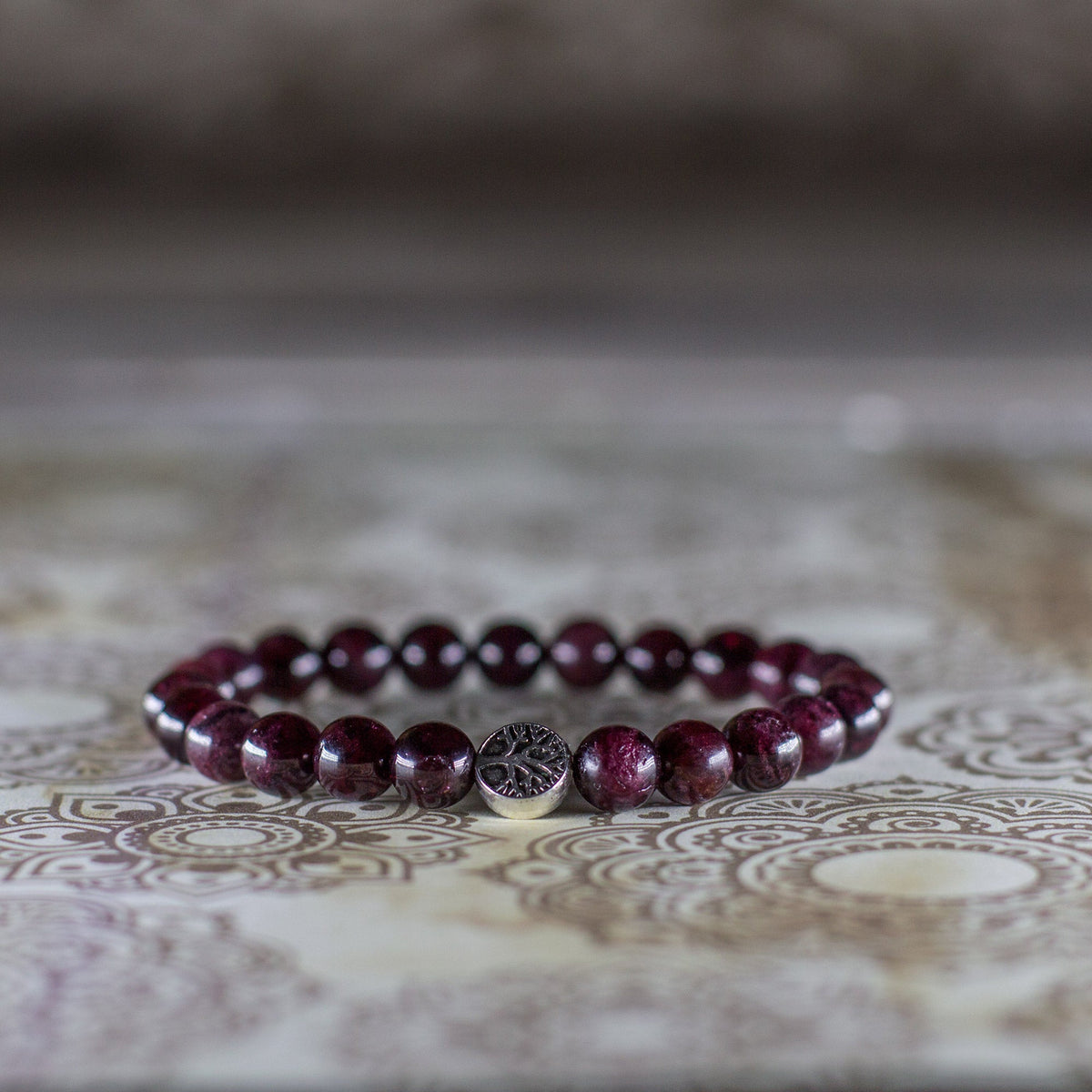 The Fire Bracelet - Red Garnet Mi Chakra