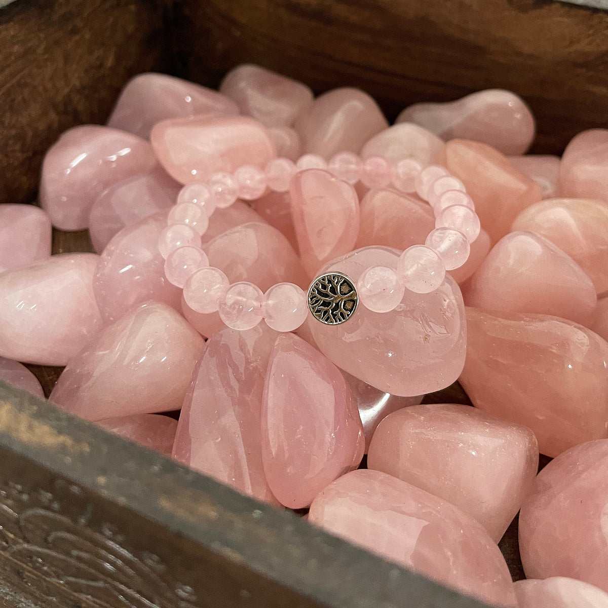 The Love Bracelet - Rose Quartz Mi Chakra