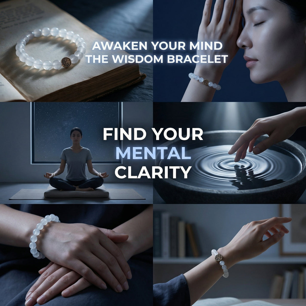 The Wisdom Bracelet - Milky Quartz Mi Chakra
