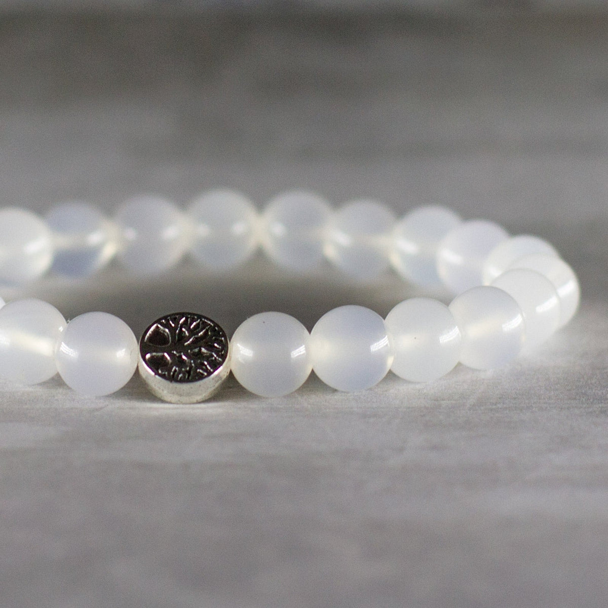 The Wisdom Bracelet - Milky Quartz Mi Chakra