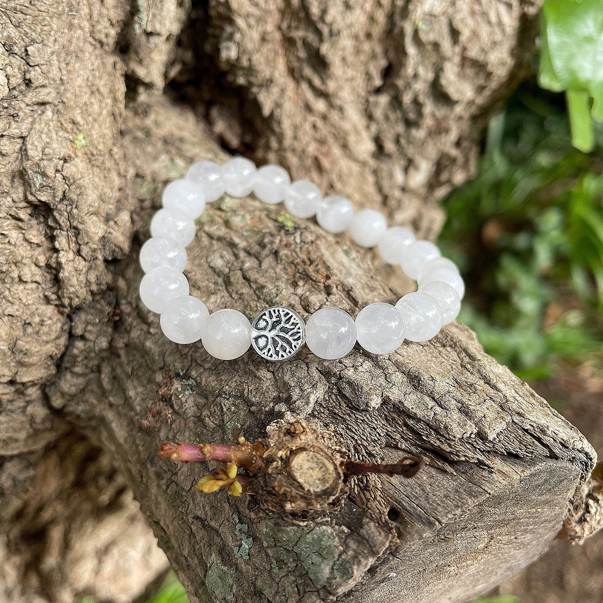 The Wisdom Bracelet - Milky Quartz Mi Chakra