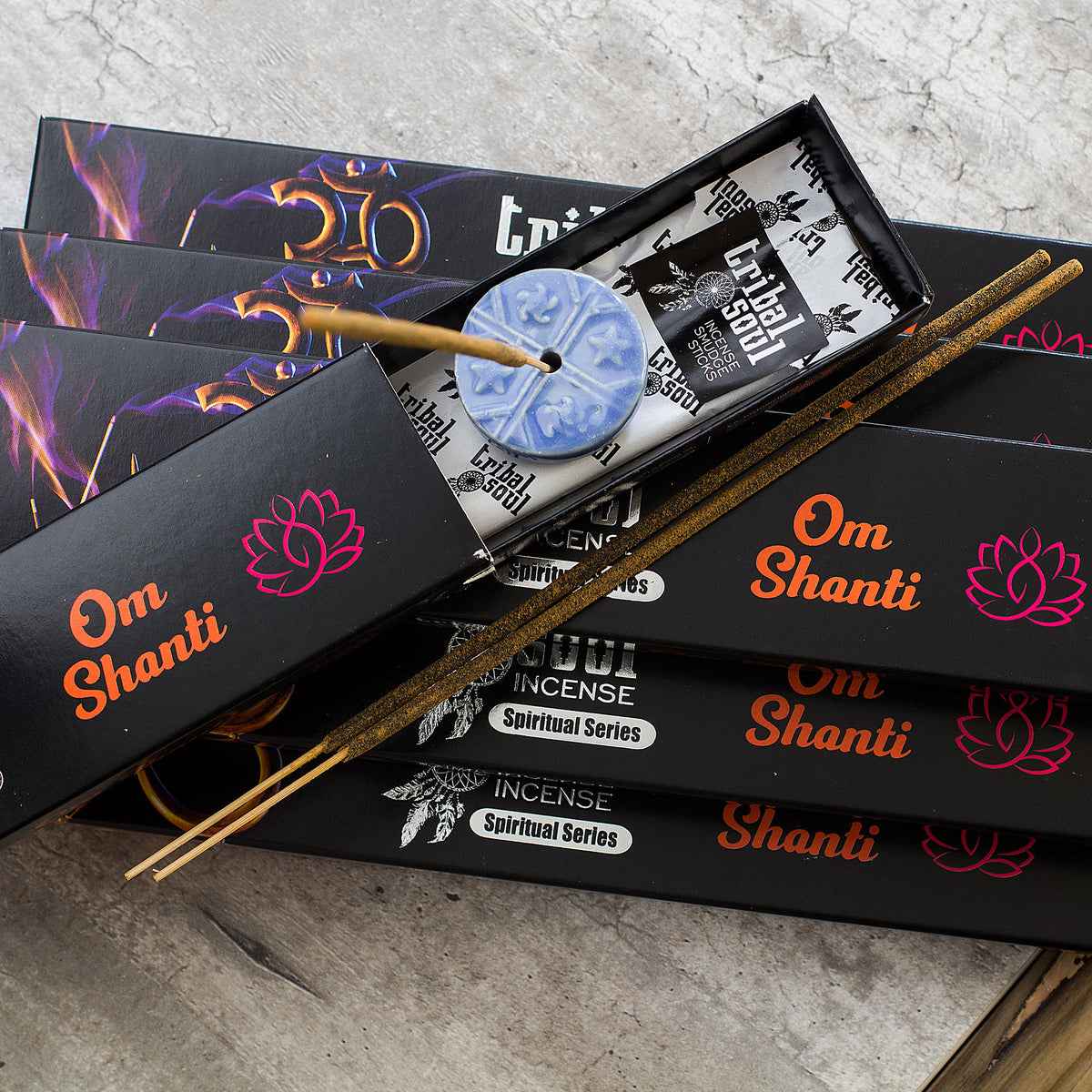 Incense Sticks - &#39;Om Shanti&#39; is the basic version of Shanti Mantra. Shanti Mantra is chanted for invoking peace and is very widely used in Hinduism and religions like Buddhism and Jainism. Usually Shanti Mantra is chanted three times as &#39;Om Shanti, Om Shanti, Om Shanti&#39;. Shanti is chanted thrice as it is chanted for peace in the body, mind and spirit. It is also chanted to make the past, present and future peaceful.