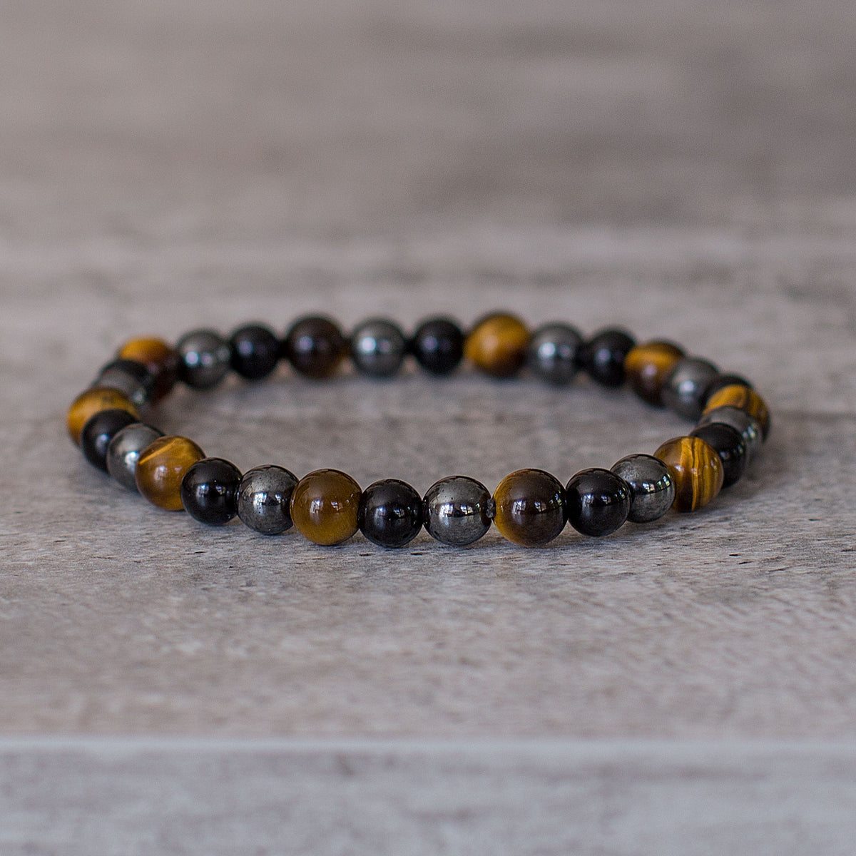 Triple Protection Bracelet Yellow 💛  - 3 of the most powerful crystals combined to create perfection. The Triple Protection Bracelet is one of our most sought after bracelets, boasting some of the most incredible gems around. Tiger’s eye, black Obsidian and Hematite is the powerhouse of beads when combined into one.