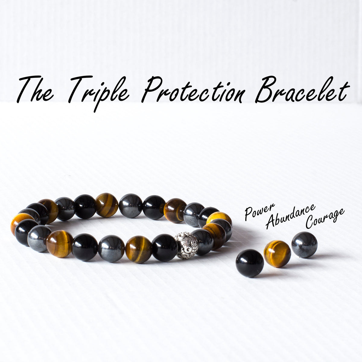 Triple Protection Bracelet Yellow 💛 Tigers Eye -  Mi Chakra