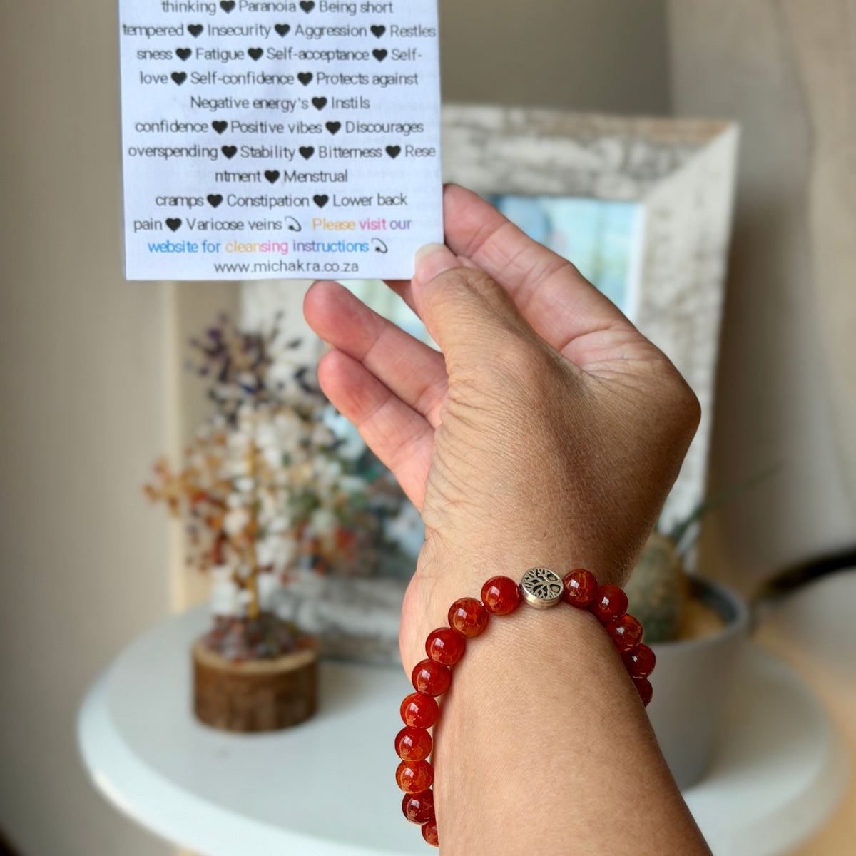 The Warrior Bracelet - Red Agate - Mi Chakra