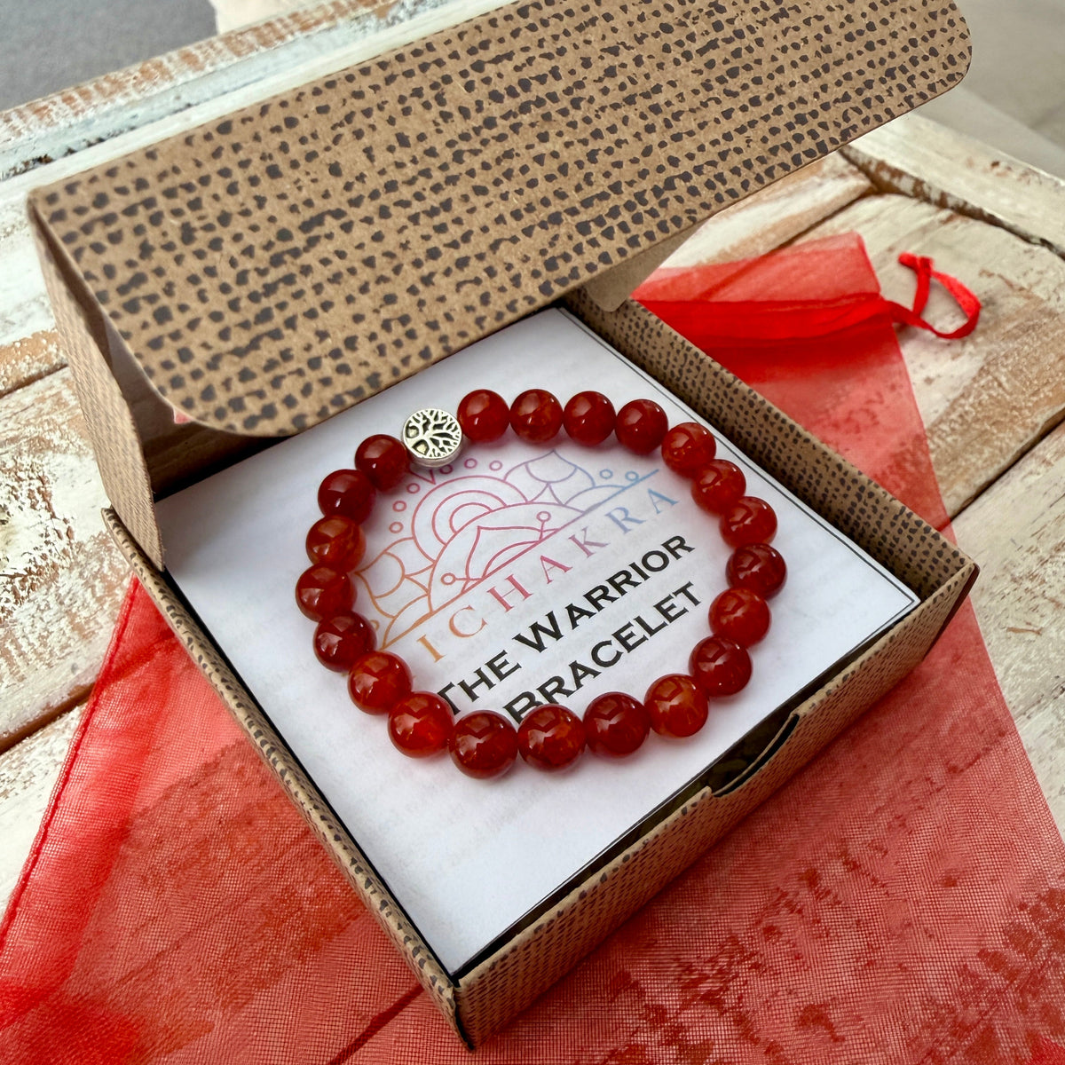 The Warrior Bracelet - Red Agate - Mi Chakra