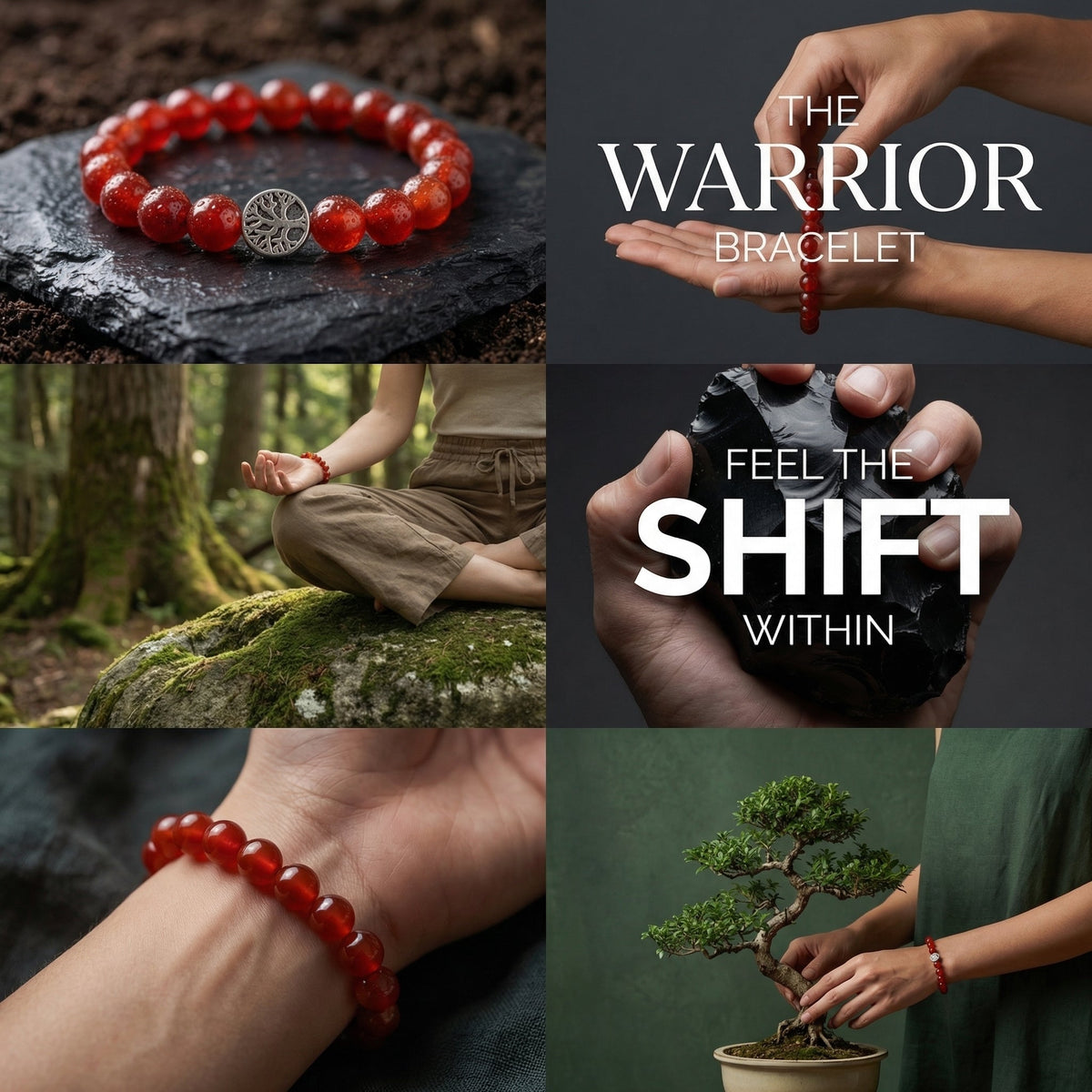 The Warrior Bracelet - Red Agate - Mi Chakra