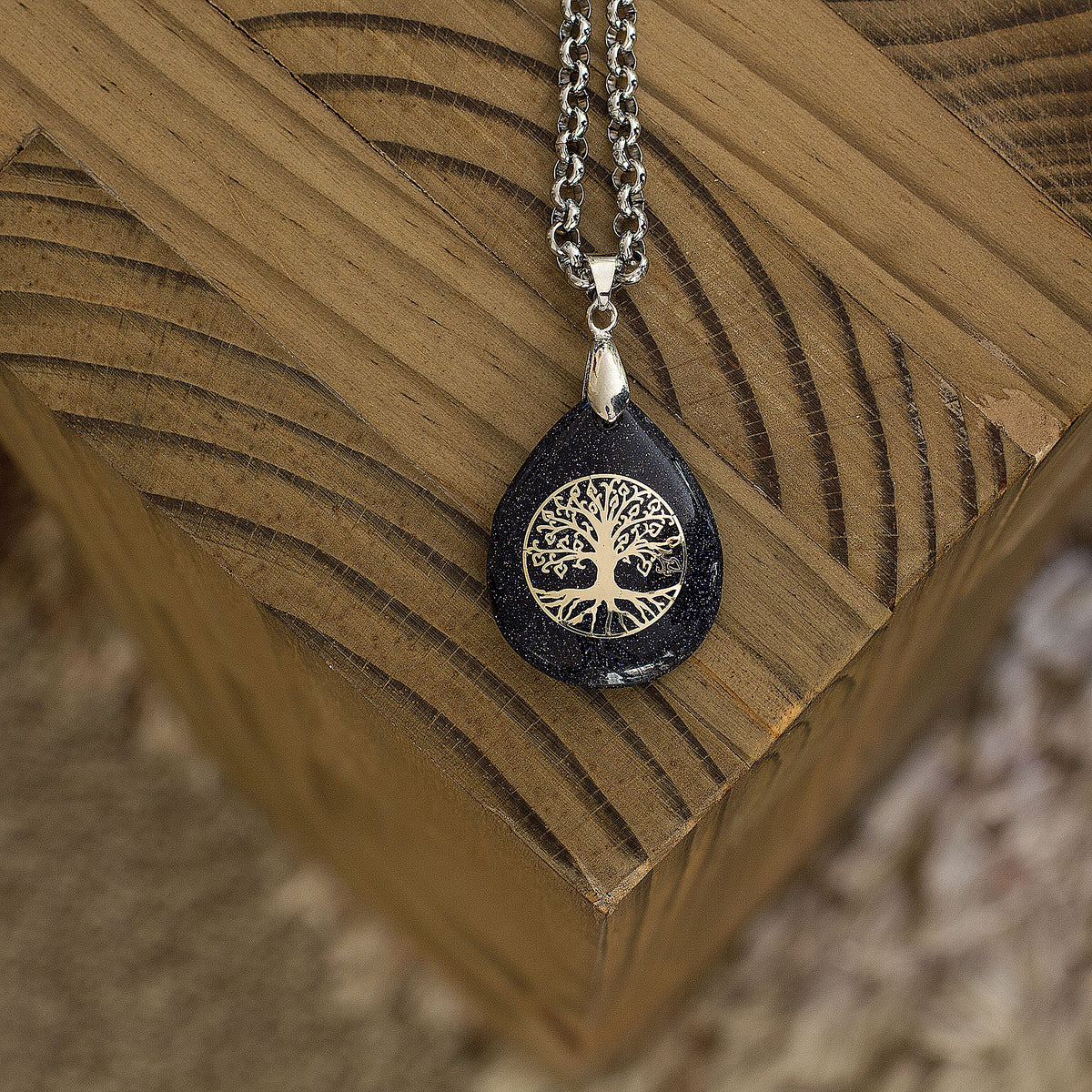 Copy of Water Drop Necklace - Sandstone Mi Chakra