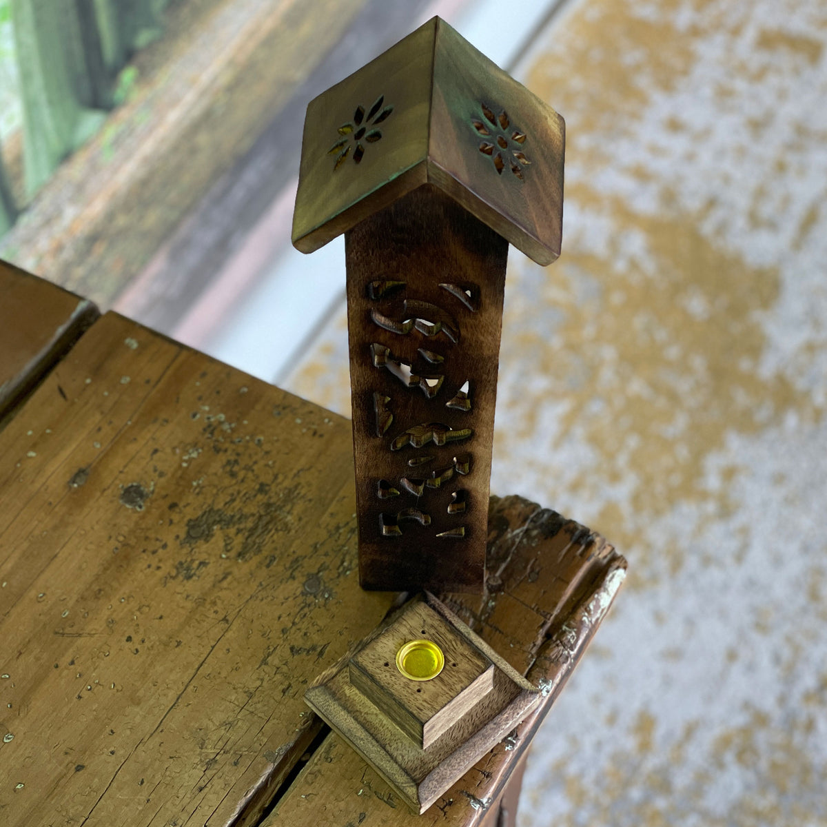 Wooden Tower Incense Holder (Copy) Mi Chakra