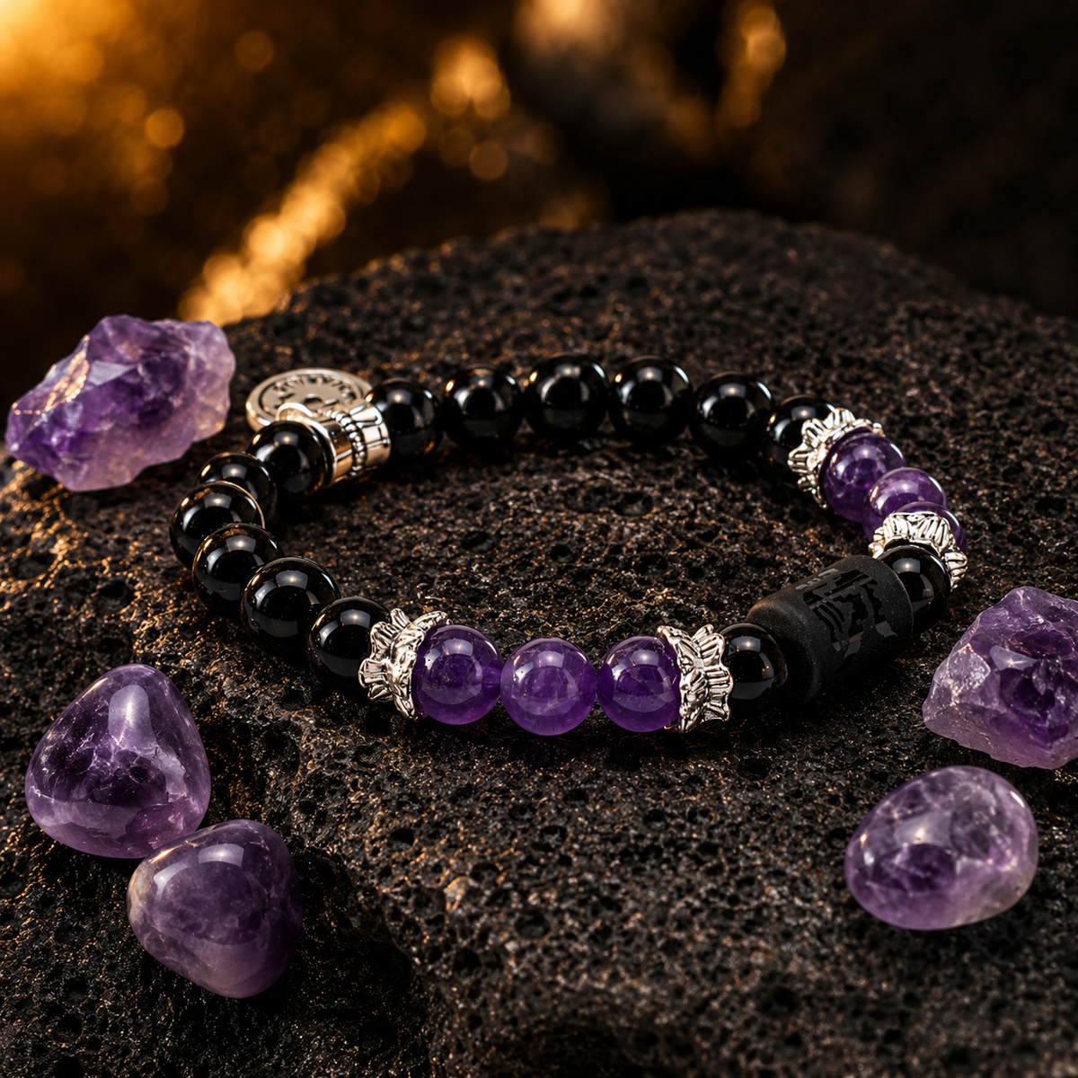 Aquarius Zodiac Crystal Bracelet Mi Chakra