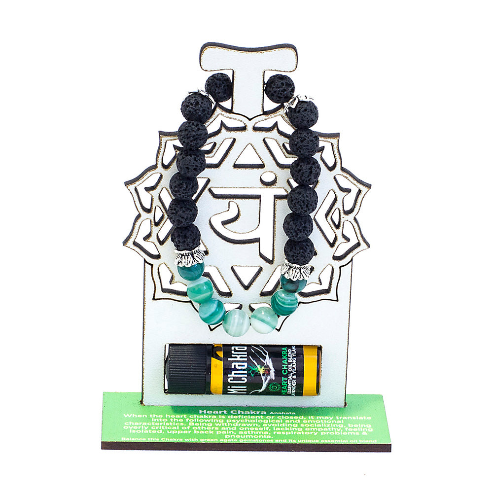 Heart Chakra Diffuser Bracelet Mi Chakra