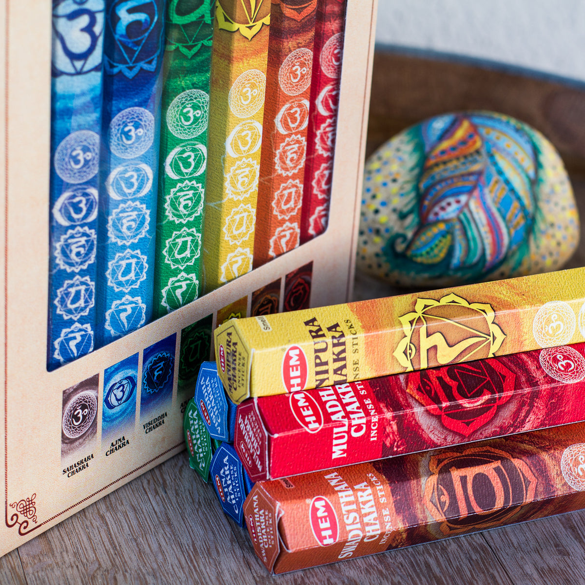7 Chakra Incense Sticks Gift Pack Mi Chakra