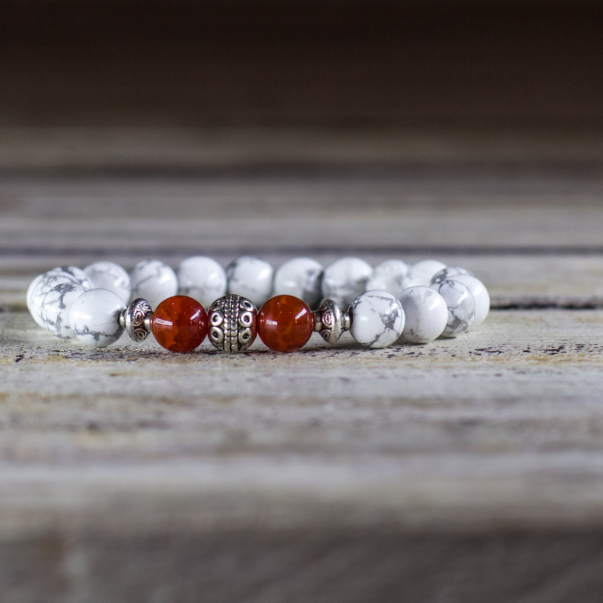 Howlite Warrior Bracelet Mi Chakra