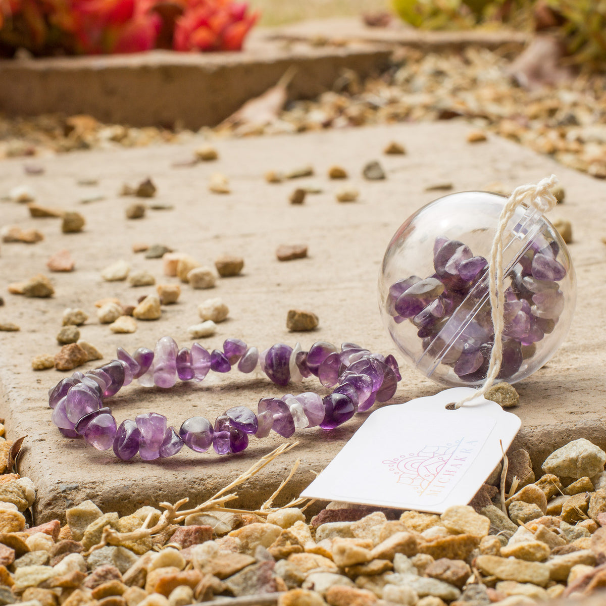 Amethyst Chip Bracelet Mi Chakra