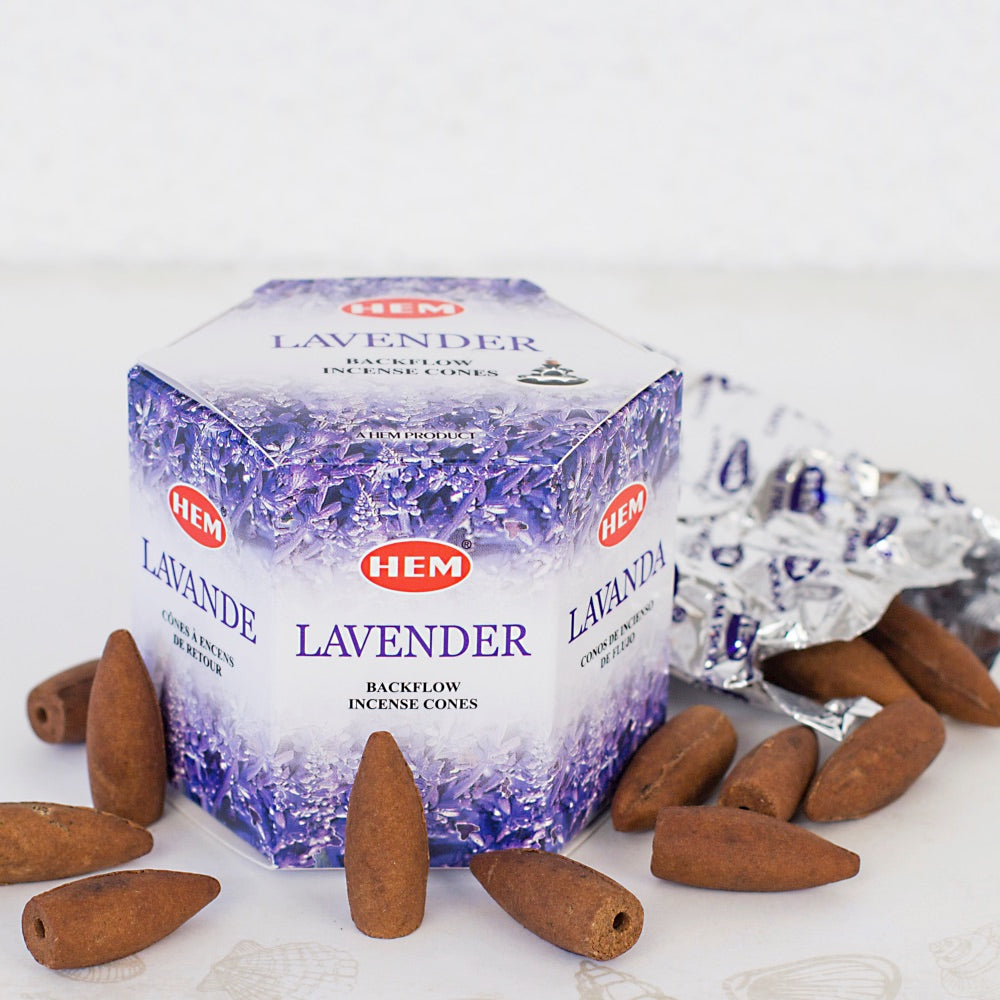 Lavender Back-flow Incense Cones Mi Chakra